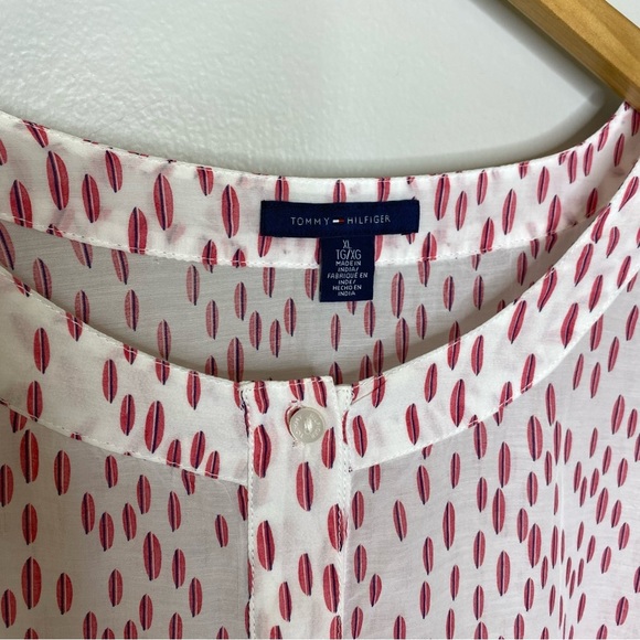 TOMMY HILFIGAR Light Cotton Long Sleeve Tunic Top - Picture 3 of 7